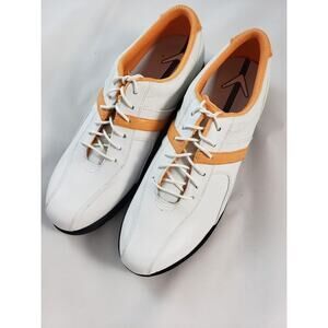 Callaway Sport Naples W411-44 Womens Size 6.5 White and Orange Golf Shoes